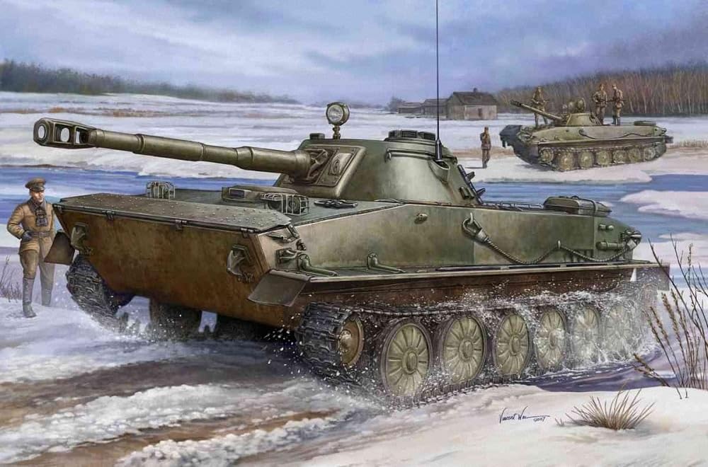 Trumpeter 00380 Zestaw modelarski PT-76 Light Amphibious Tank
