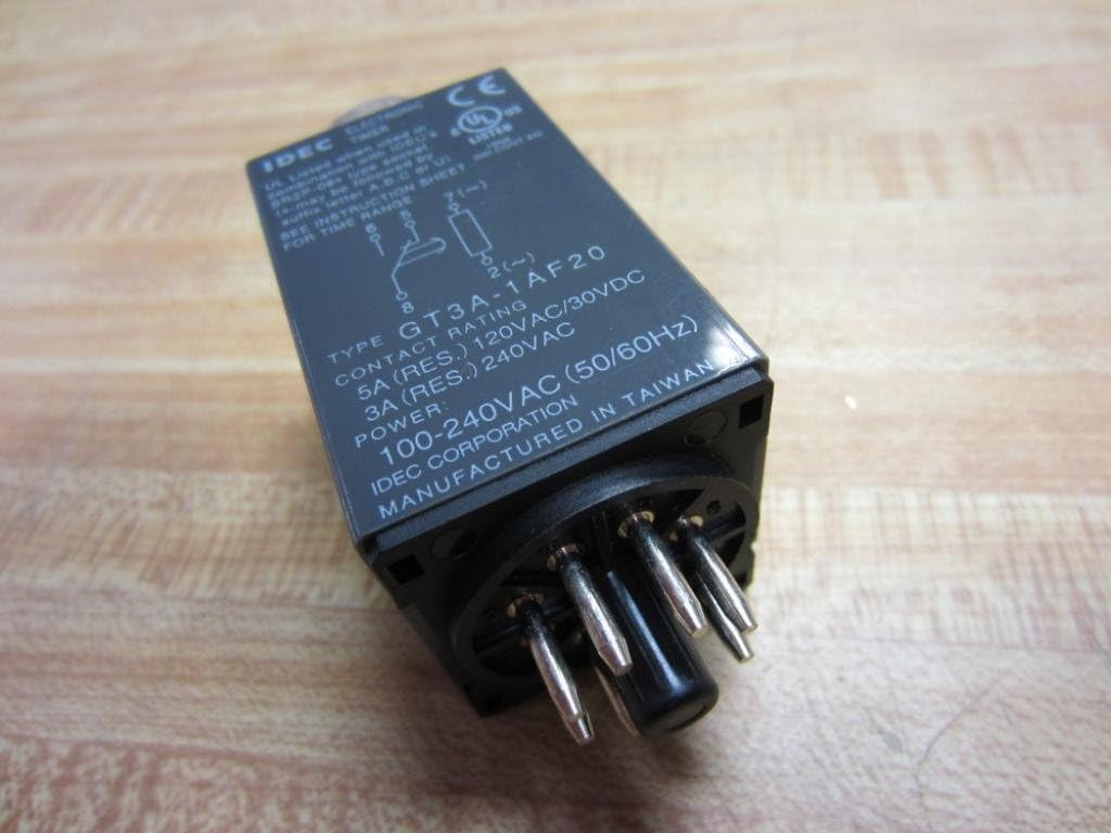 IDEC GT3A-1AF20 8-PIN, Plug-in, SPDT 3A, Timer