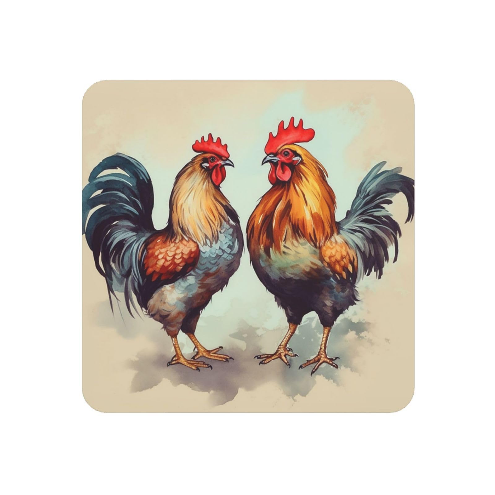 Rooster and Hen Fridge Magnets Cute Strong Refrigerator Magnets Fun Magnet for Locker Office Whiteboard Decor, Door Magnets Decorative Magnetic Stickers for Home Decor