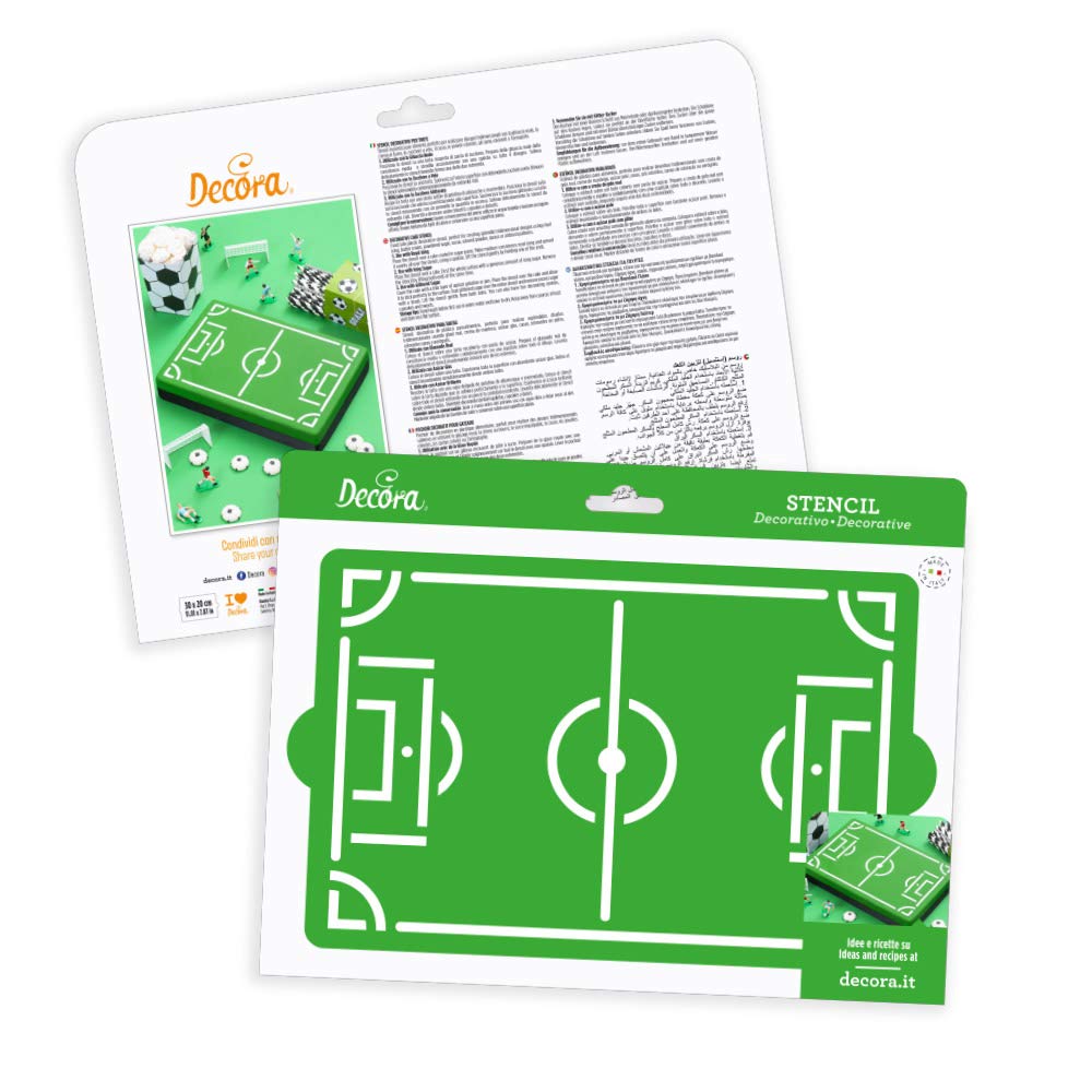 Decora Football Field Stencil 30 X 20 CM, durchsichtig
