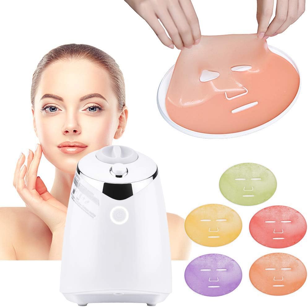Facial Mask Machine, DIY Fruit Vegetable Facial Care Masks Maker Machine, Full Automation Skin Care Machine with Human Voice Reminder