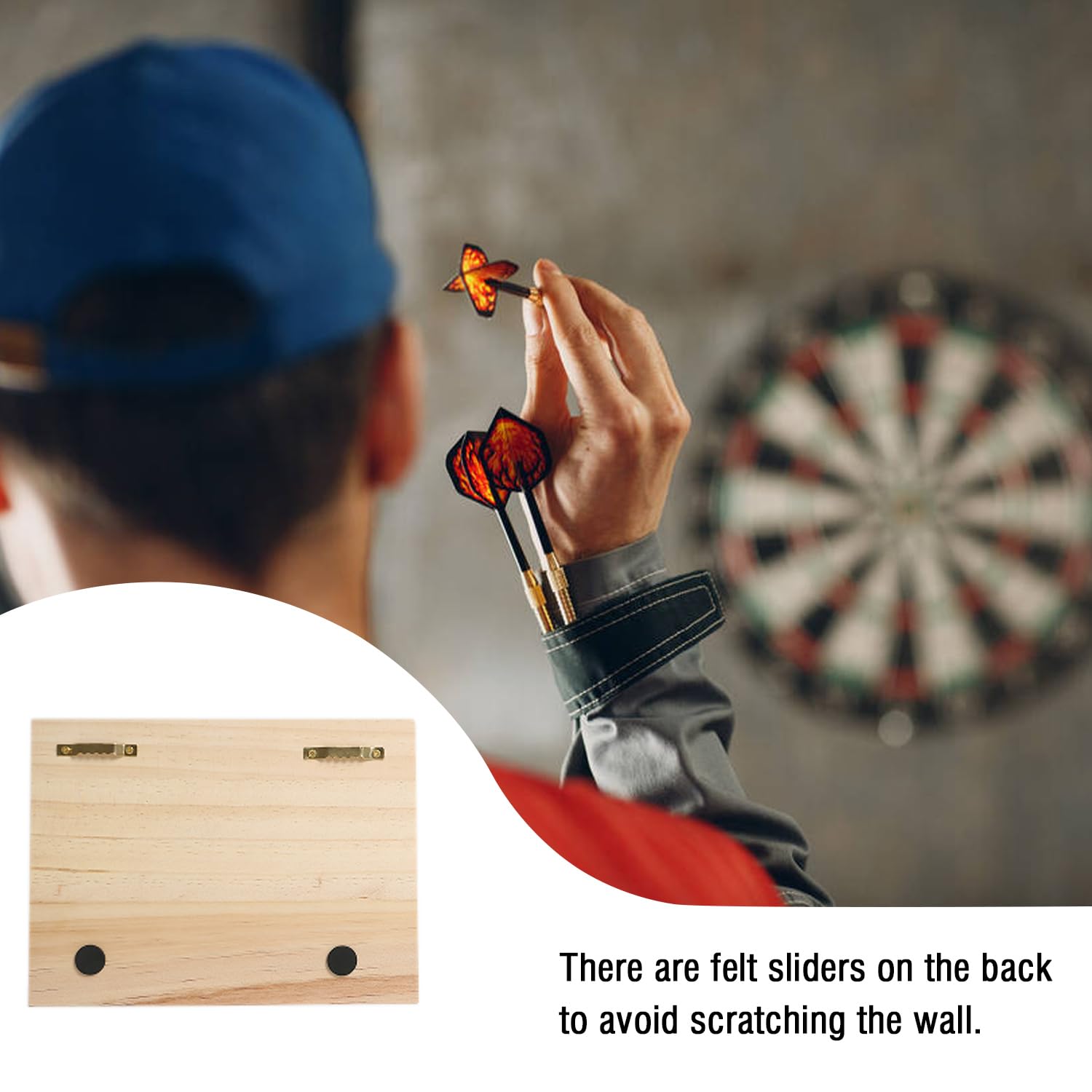 2PCS Dart Halter aus Holz für 12 Darts, Dart Halterung Für Pfeile, Wandbehang Dartpfeile Ständer, Dartpfeil Halter, Dart Aufbewahrung für Jede Art von Darts - für Steeldarts und Softdarts (2pc)