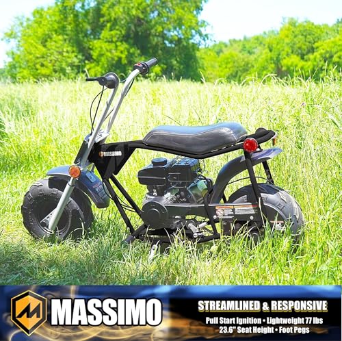 Massimo MB100 Mini Bike Motorcycle Dirt Bike - 79cc Four-Stroke, Air-Cooled Engine