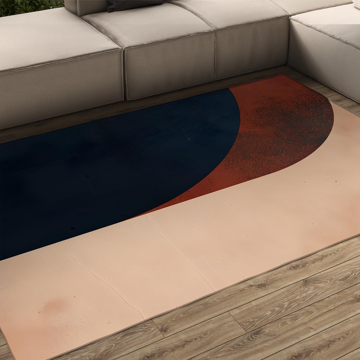 Tapis métrique abstrait 100x150 intérieur lavable pour chambre et bureau