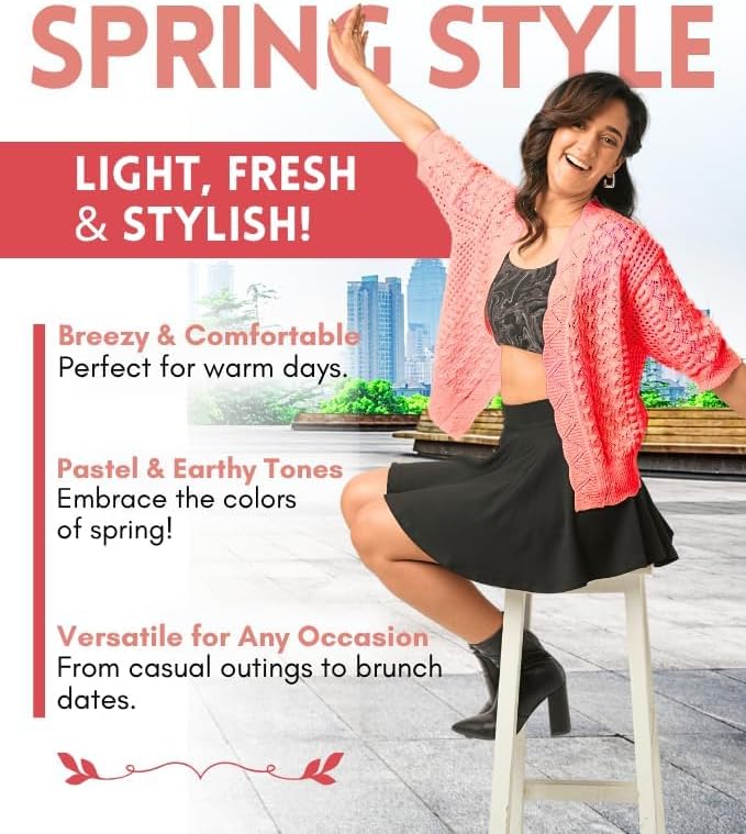 Women's Short Sleeve Cardigan Open Front | Lightweight Summer Sweater | Casual Loose Fit Cardigan - Image 5