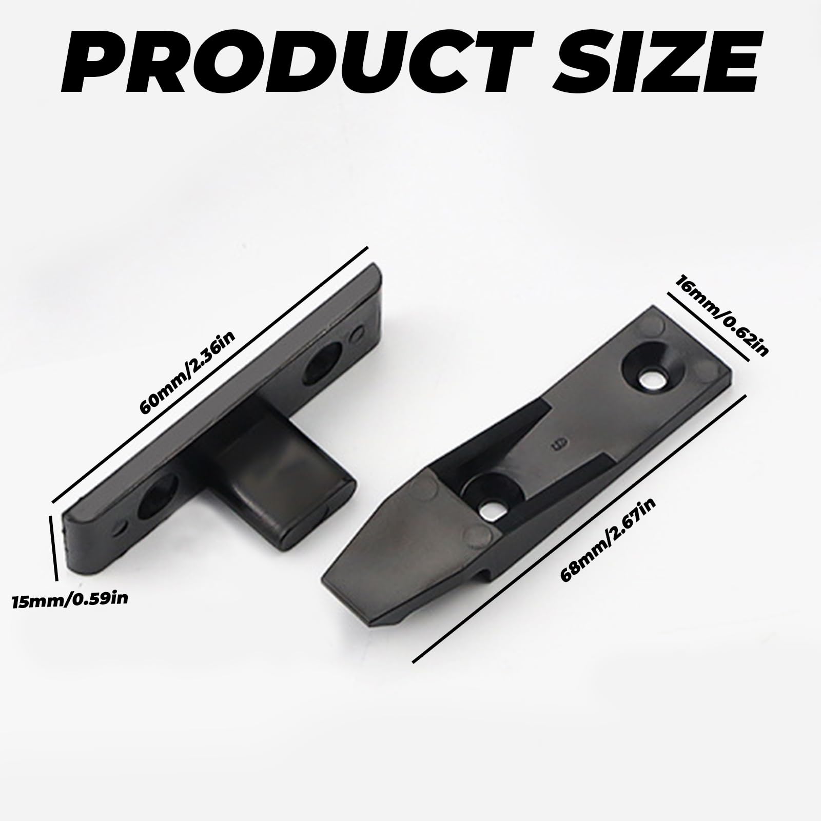 10Pcs Concealed Plinth Fasteners Panel Clips Wear Resistant Kick Board Plinth Clips Polished Edge Furniture Board Connector for Quick Mount Fasteners - Image 2