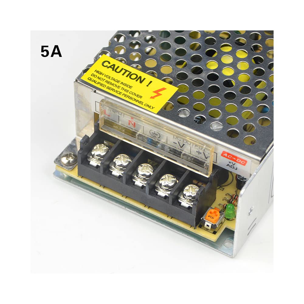 LED-Transformator, 1 Stück, LED-Treiber, Netzteil für LED-Streifen, 8 A, 102 W (Größe: 5 A, 60 W)