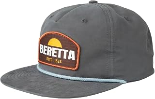 Beretta 남성용 선셋 로프 트러커 모자 - 5 패널 조절 가능한 스냅백 자외선 차단 캡 - 프리 사이즈 | Adjustable snapback, sun protection cap, One Size Fits Most