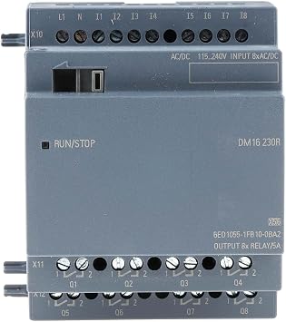 Siemens LOGO! DM16 230R 0BA2 PLC Expansion Module 115 V/AC, 115 V/DC, 230 V/AC, 230 V/DC