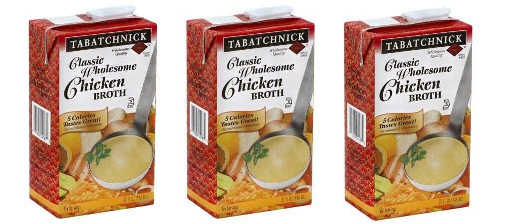 Tabatchnick Classic Wholesome Chicken Broth, 32 oz (Pack of 6)