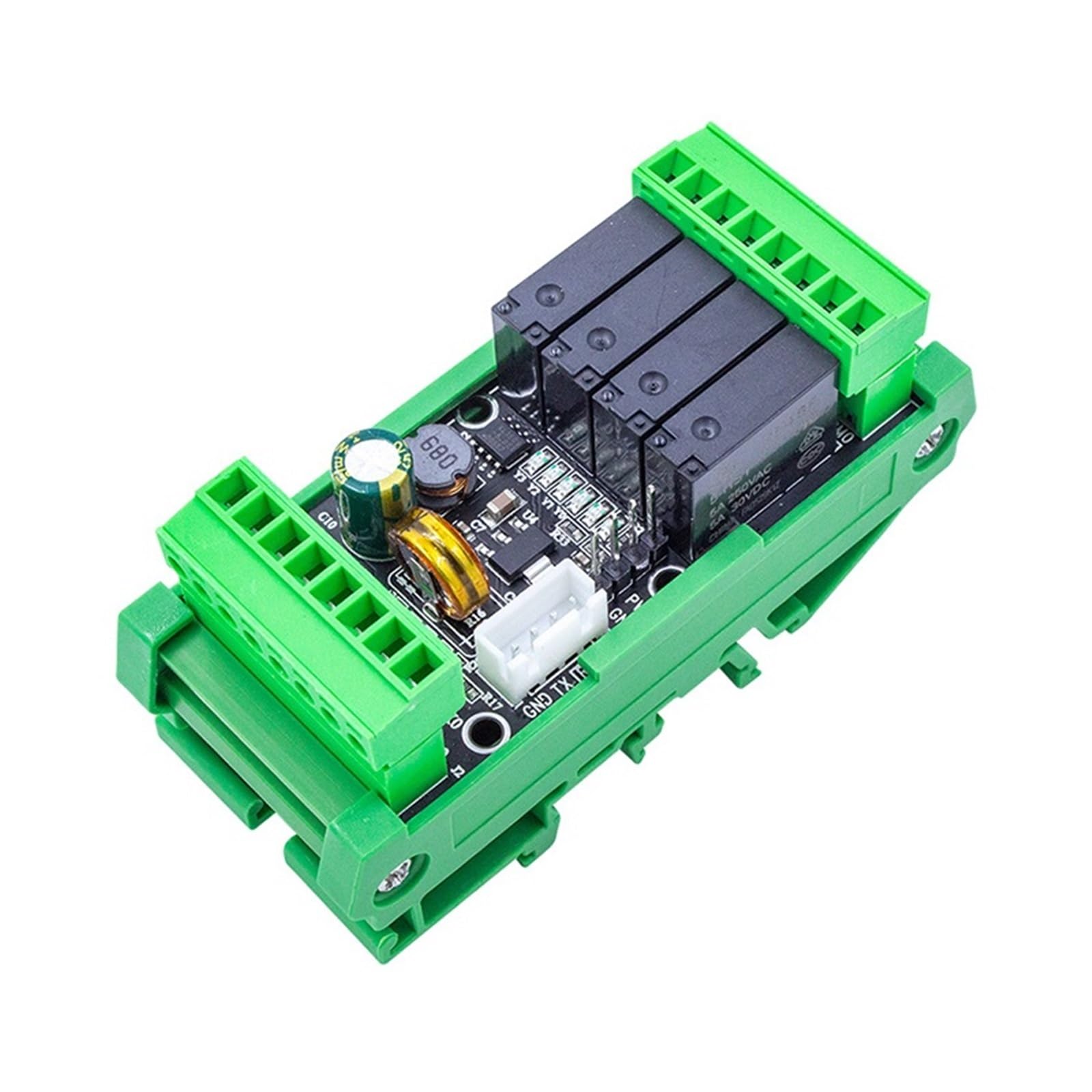Placa PLC FX2N 14MR soluciona espacio en cuadros con su carcasa compacta 6