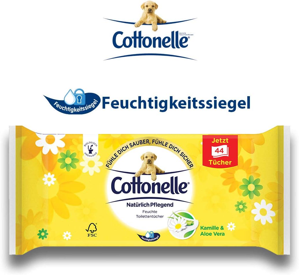 Cottonelle moist toilet tissues
