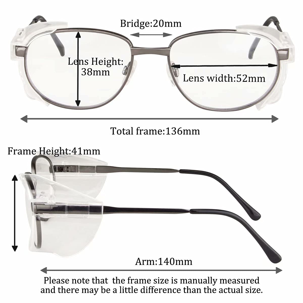 SHINU Paquete de 10 gafas de seguridad y gafas de protección anti niebla gafas de protección para los ojos gafas de protección para bricolaje, química, laboratorio, soldadura-SF003