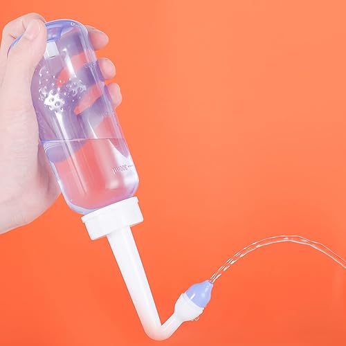 Miniatura 5 de Croing Kit de enjuague sinusal con 40 paquetes de sal - Neti Pots - Irrigación nasal - Sin BPA - Botella de enjuague nasal para alivio de senos