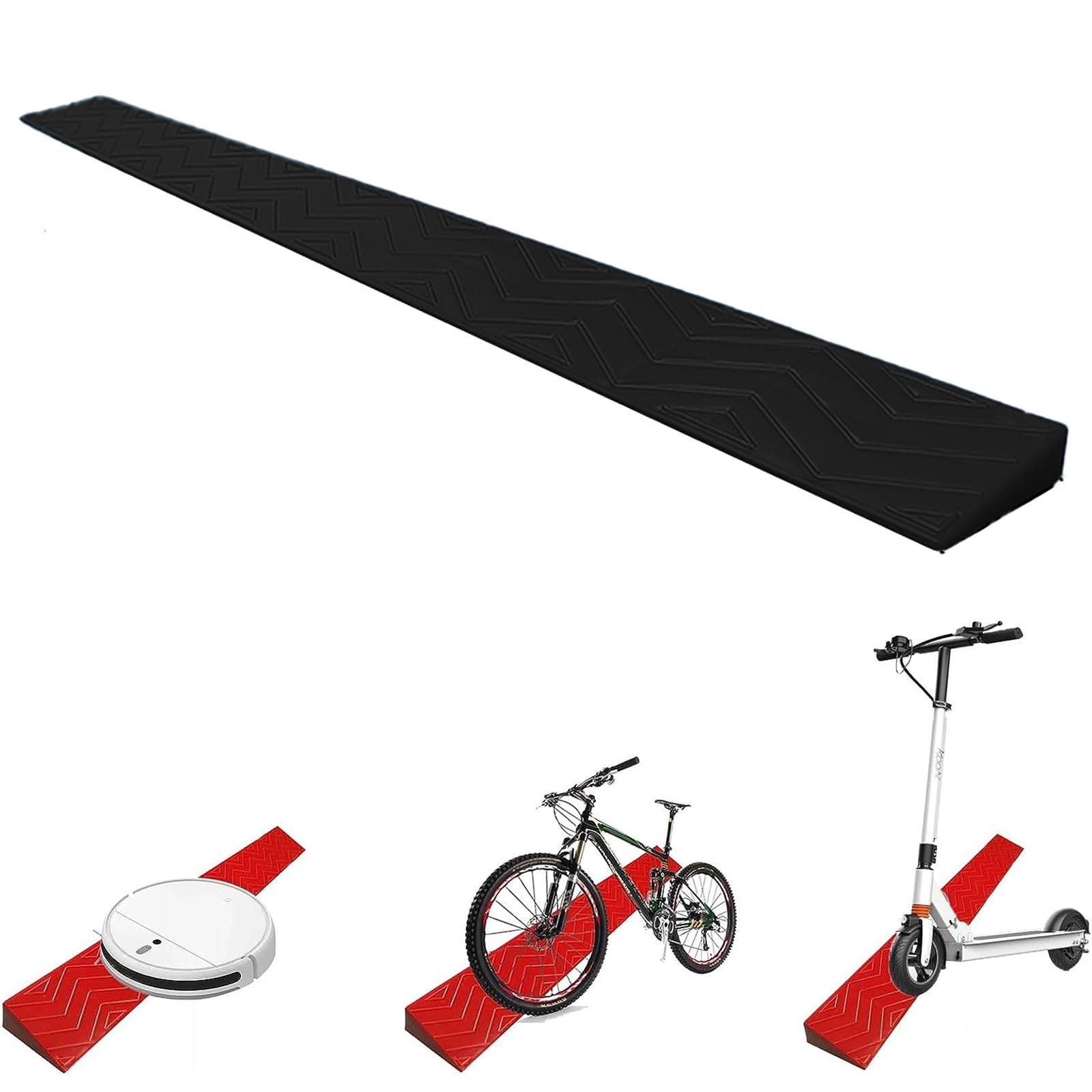 Yqyc Svart Threshold Ramps Wheelchair Ramp, 2-5.5Cm Rise Threshold Ramps Non-Slip, Household Ramp Transition Strip For Thresholds,Doorways And Bathroom (Color : Size : Height 2.5Cm)