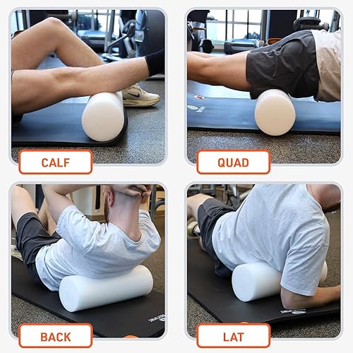 Miniatura 4 de Body Sport Rodillo de espuma, redondo completo de 36 x 6 pulgadas, ligero y duradero para flexibilidad, fortalecimiento y rehabilitación, alta