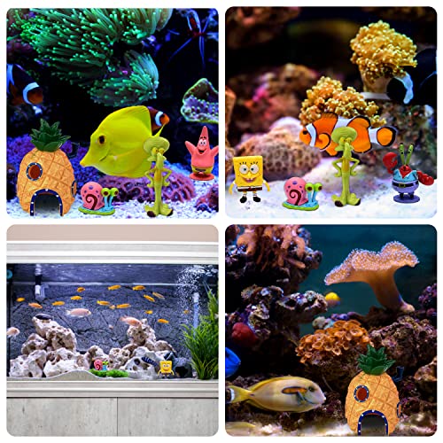 LACETS 7 PCS Decorazione Acquario, Aqua Ornaments