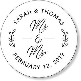 Mr and Mrs Stickers, Custom Wedding favor Labels, Engagement Envelope Seals, F22:8