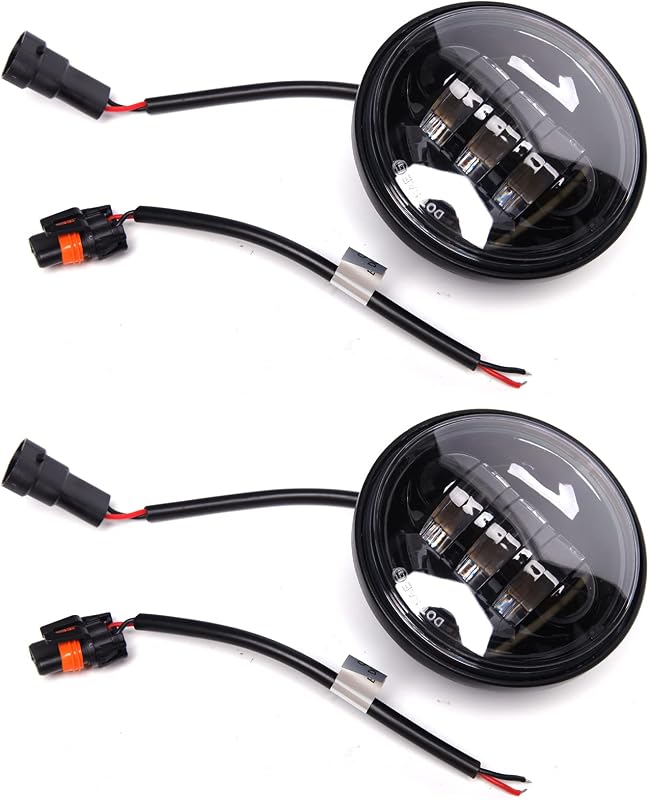 JMTBNO 2db 30W LED Ködlámpa Motorkerékpárhoz Harley Touring Kompatibilis