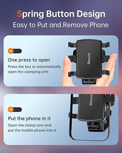 Miniatura 4 de Soporte de teléfono para tablero de automóvil, rotación de 360 grados, diseño de clip multifuncional, soporte universal para teléfono compatible con