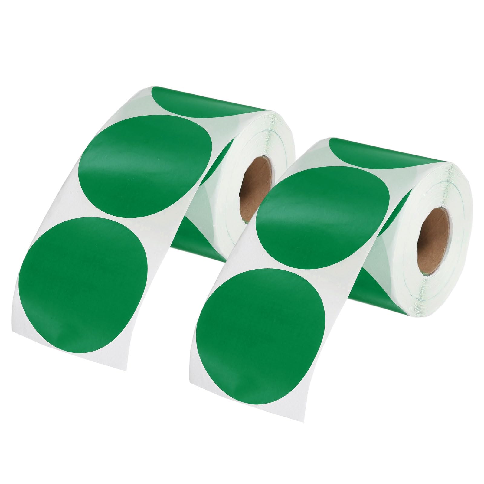 PATIKIL 1000 Pcs Autocollants Points Colorés, 3 Inch Cercles Autocollants Grands Étiquettes Rondes Adhésives Étiquettes Codage Vierges Pour Marquage Bureau De Garage De Cour Maison, Vert