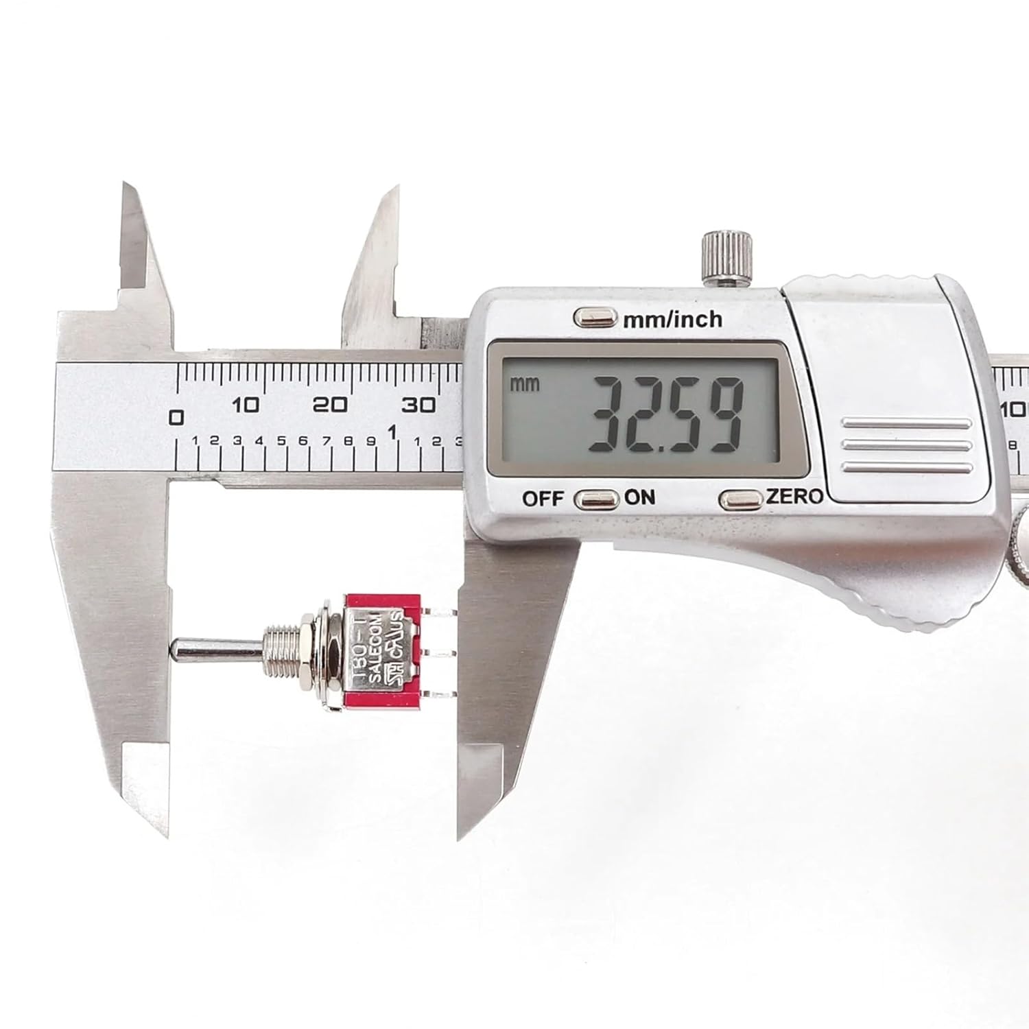 SH T8014 Handle 3Pin ON-Off-ON 3-Position SPDT 6.35mm Panel Mount Toggle Switch 5Pcs