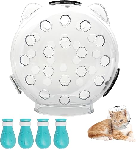 Muselière pour chat - Masque de toilettage - Capuche respirante - Pour éviter le
