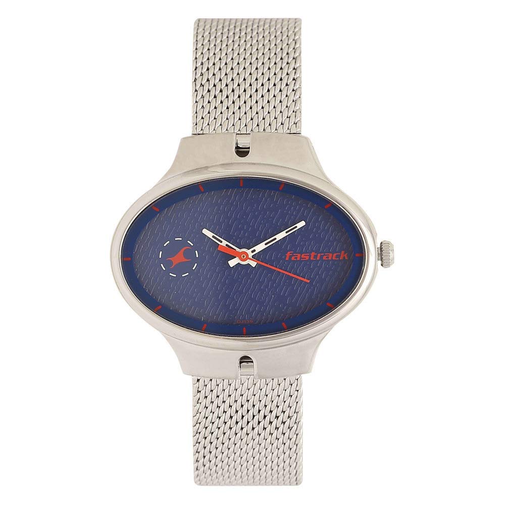 Fastrack Denim Quartz Analog Blue Dial Stainless Steel Strap Watch for Girls-NN6185SM01 (B07QJ5WN7J) Amazon Price History, Amazon Price Tracker