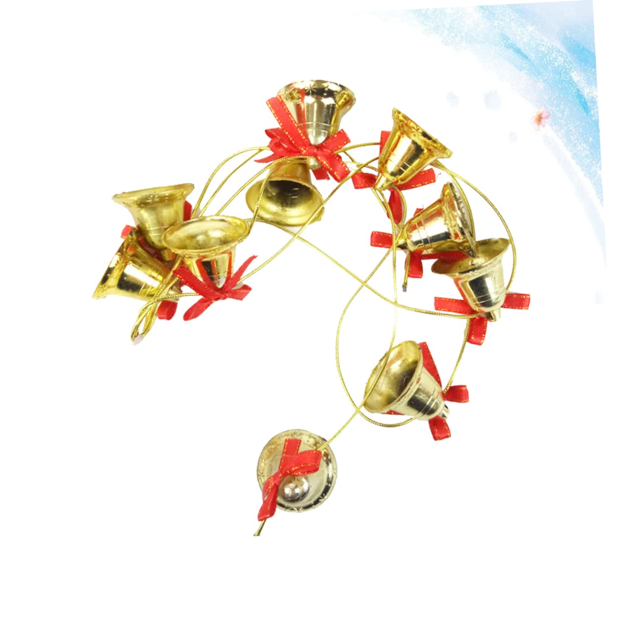 Decorazioni natalizie a forma di campana, 1 campana natalizia appesa, fiocco natalizio con campanelle, albero di Natale