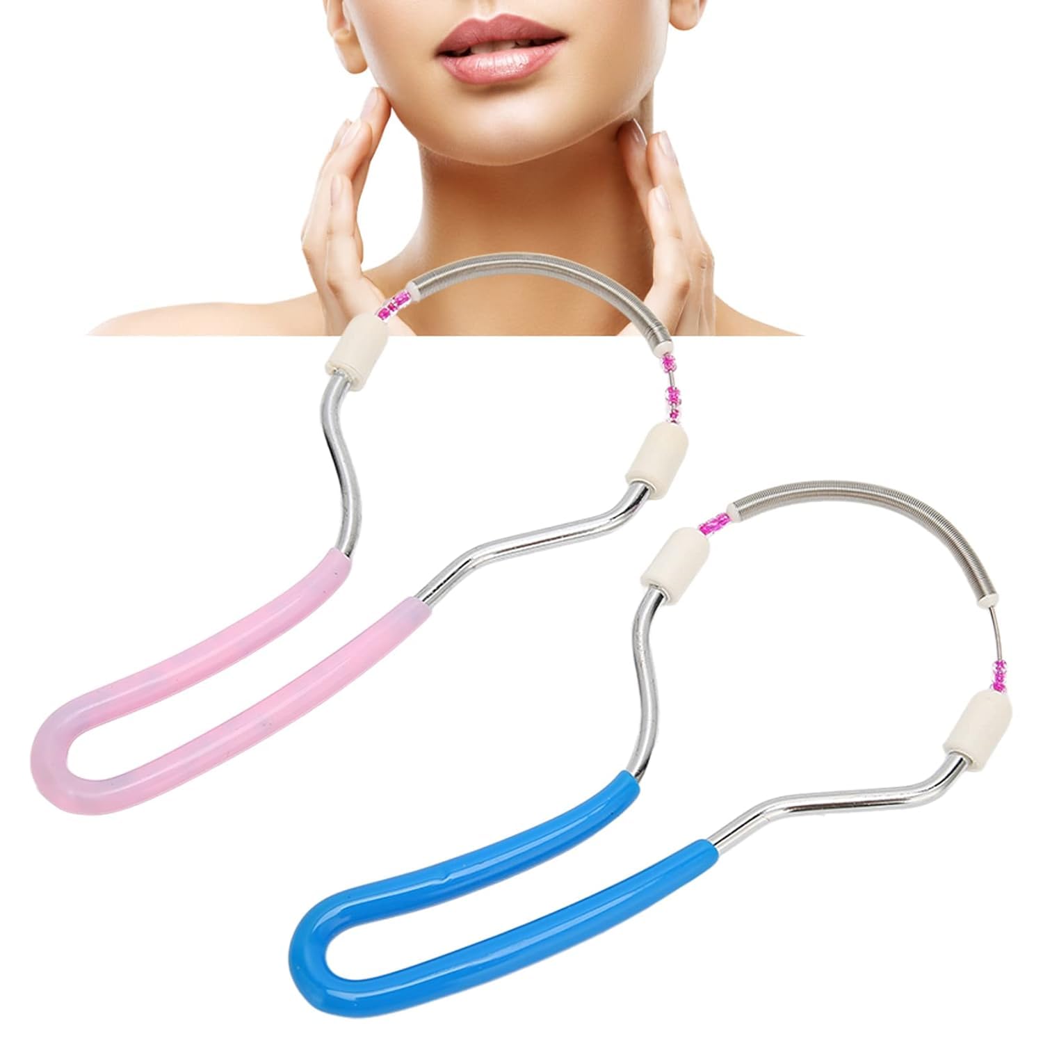 HOFASON Reusable Face & Eyebrow Threading Tool For Women, 2 Pcs Painless Hair Removal, Facial Hair Epilators for Face, Eyebrows, Upper lips, Chin, Side Locks, Forehead, Threading Tool for Women-image-41