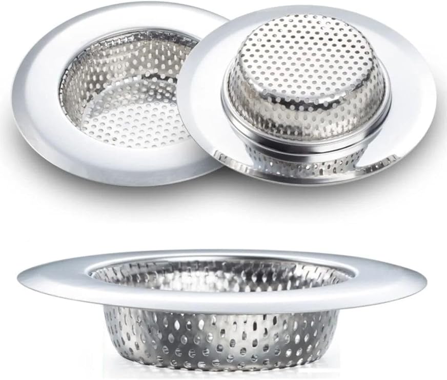 Paslanmaz Çelik Lavabo Süzgeci, 11.5 cm, Büyük Boy, Evye Süzgeci, Amerikan Lavabo Süzgeci