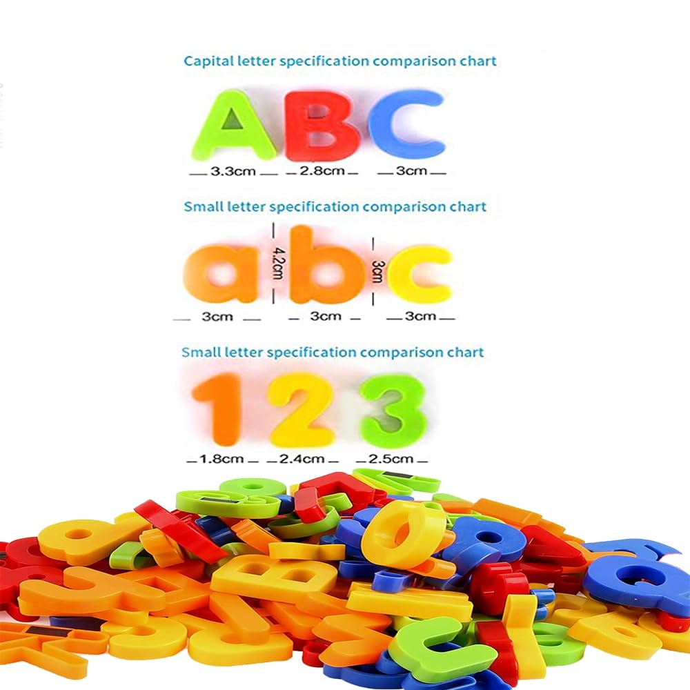 Magnetische letters en cijfers, 108 stuks alfabet magneten voor koelkast en magneetbord, magnetische scrabble letters voor kinderen, educatieve leermiddelen voor kinderen