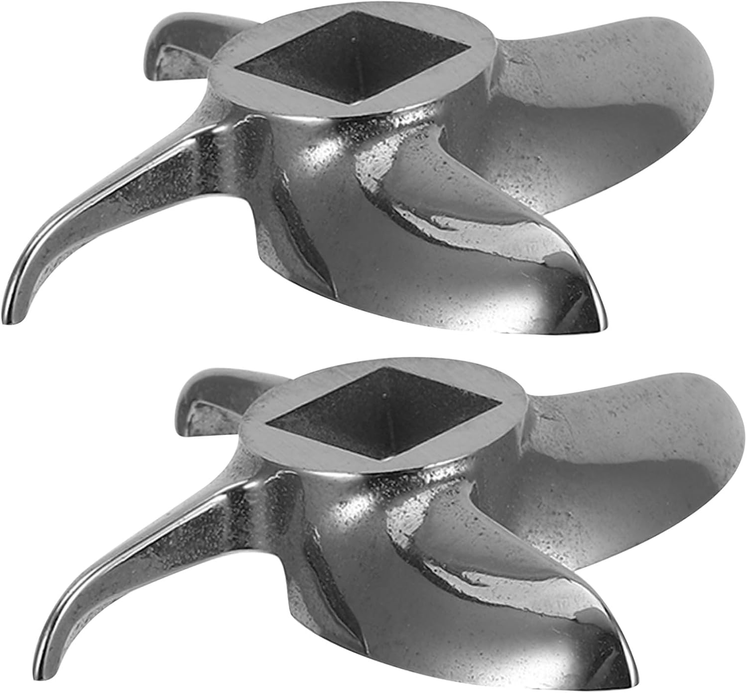 Artibetter Stainless Steel Meat Grinder Blades Replacement 12mm Shaft Compatible 2pcs with Sharp Cutting Edge and Precision Engineering for Meat Processing and Kitchen Use