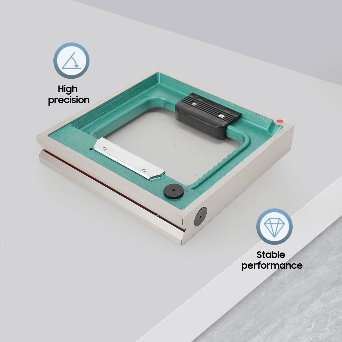 LALABU Maschinenwasserwaage, 250x250 mm Rahmen Wasserwaage Richtwaage,Genauigkeit 0.02mm/m Präzisions-Ingenieure Wasserwaage