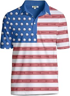 Men's Athletic Fit Golf Polo Shirt - Performance Golf Apparel for Men, 4-Way Stretch
