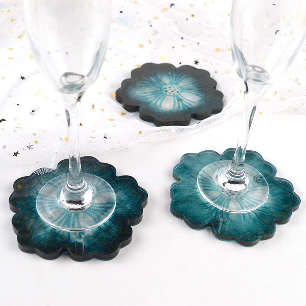 Epoxy Resin Casting Silicone Mold Flower Shape Tray, A