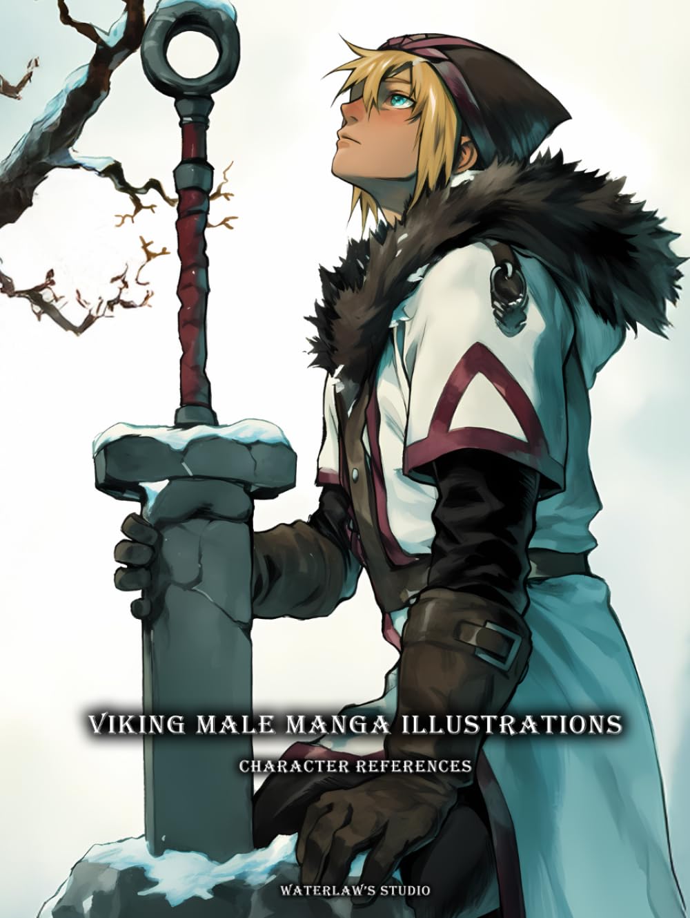 Artbook – Viking Male Manga Illustrations – Character References Vol.01: 200+ Fierce Nordic Warriors and Berserker Designs for Epic Manga Creation