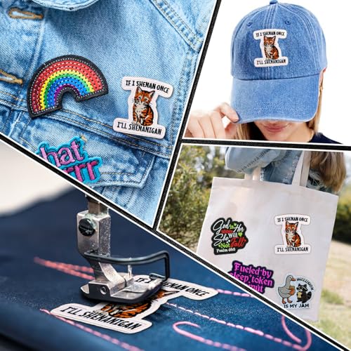 If I Shenan Once I’ll Shenanigan Patch 3 Inch Funny Cat Meme Cute Kitten Humor Embroidered Patches Sew On Iron On for Backpack, Jacket, Hat, Jeans DIY Clothes Accessories Gift for Men Women by Generic - Used condition - Image 2