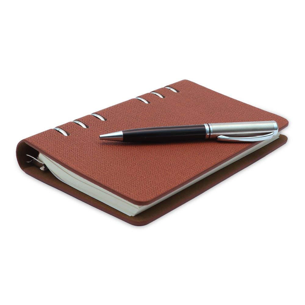 COI Pocket Brown Business Diary/Designer Faux Leather Daily Day Planner ...