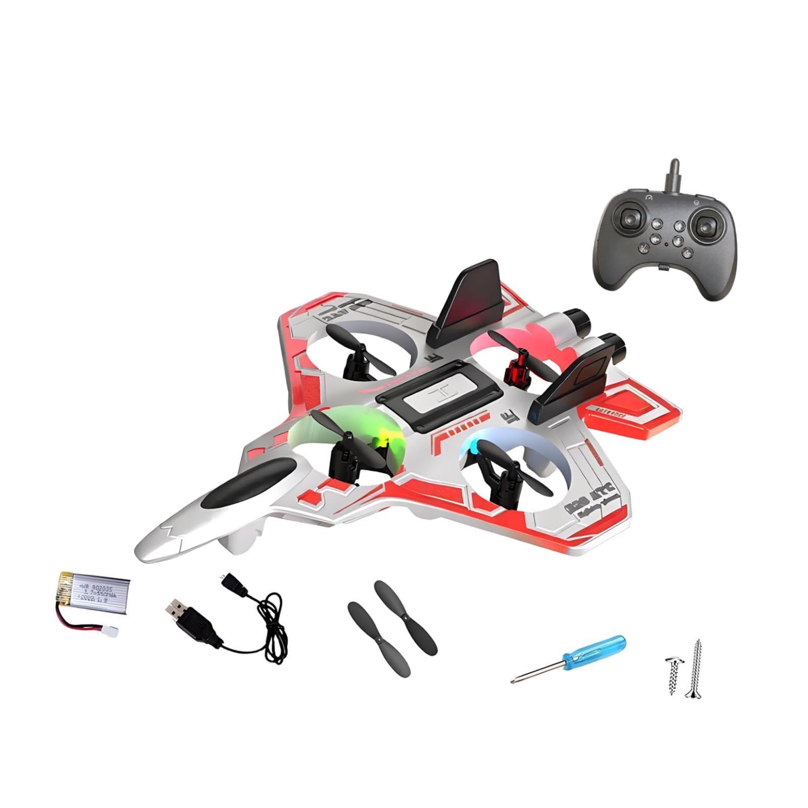 1 Avión de Juguete RC de Espuma con Control Remoto, Luces LED, Función, Material EVA, Adecuado para Niños Entusiastas, Blanco 1 Batería 300