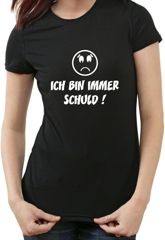 Styletex23 Ich bin Immer Schuld Fun TShirt, Funshirt, Sprüche Amazon