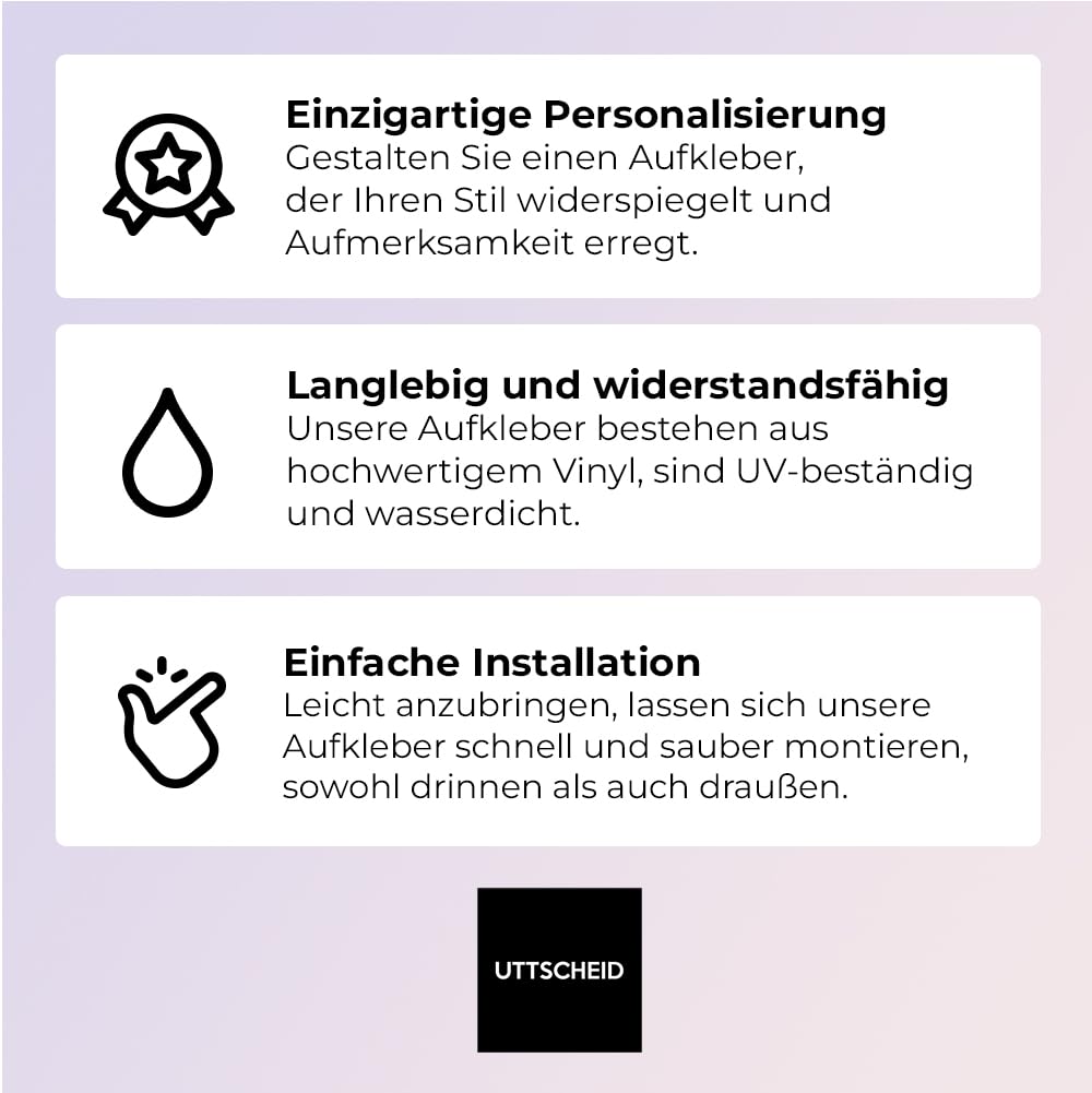 Öffnungszeiten Aufkleber für Schaufenster, personalisierbar - Design 1