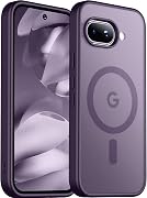 SPIDERCASE Magnetic for Google Pixel 9A Case, Military Grade Drop Protection Slim Translucent Matte Shockproof Anti-Fingerprint Phone Case for Pixel 9A, Dark Purple