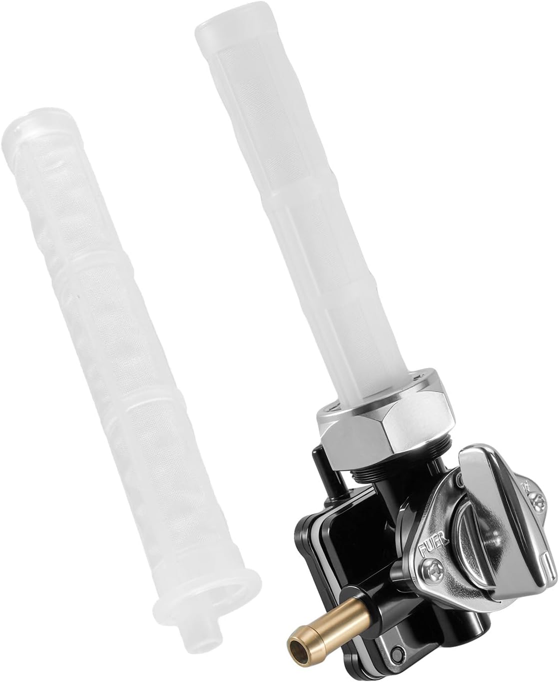 Fuel Valve Petcock 22mm Left exit Fit for FLSTF FXDL FLHT FLST FXSTB FLHR