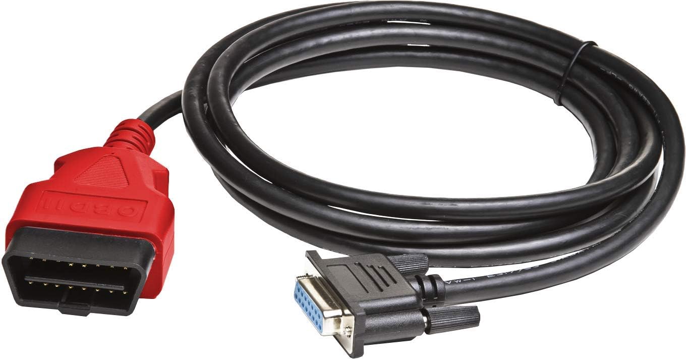 Injectronic OBDII Test Cable 9302 RED for CJ4R Diagnostic Scan Tool, Main 16 pin OBD2 to DB15 pin Extension Cable