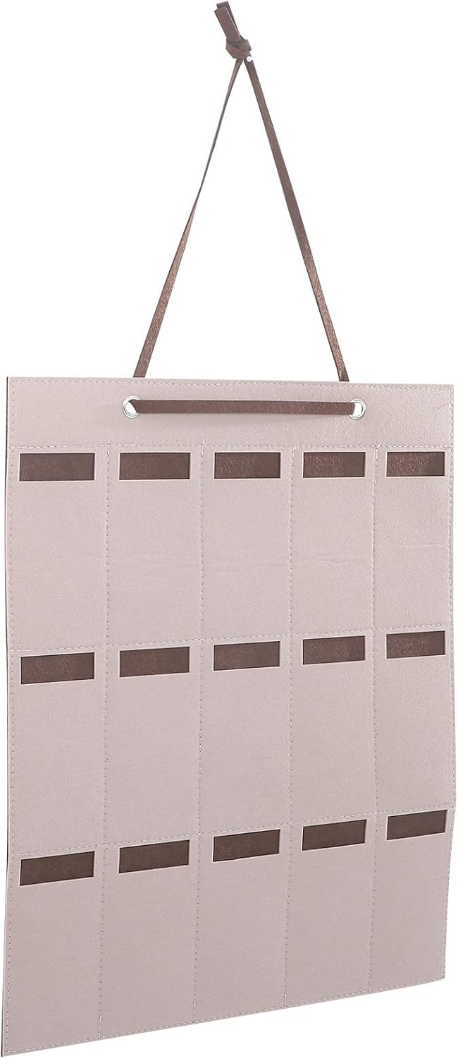 Felt Earring Organizer Hanging Storage Bag for Sunglasses and Necklace
