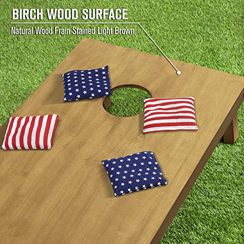 Gosports 4'X2' Regulation Size Wooden Cornhole Boards Set | Includes Carrying Case And Bean Bags (Choose Your Colors) Over 100 Color Combinations #TOP4