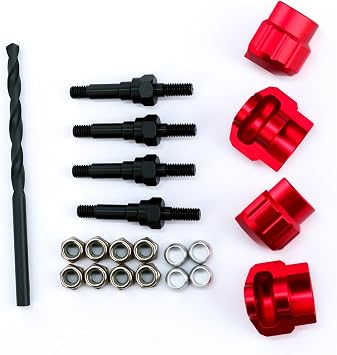 Steel Shock Standoff Set With Shock Cap Protector Upgrade Parts for Arrma 1/8 Kraton Typhon Notorious Outcast 1/7 Mojave Infraction Fireteam Limitless 6S BLX