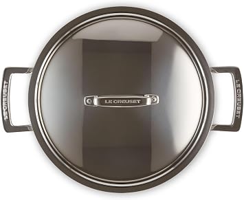 Le Creuset 3-Ply Stainless Steel Deep Casserole with Lid, 24 x 13.3 cm, 96200624001000