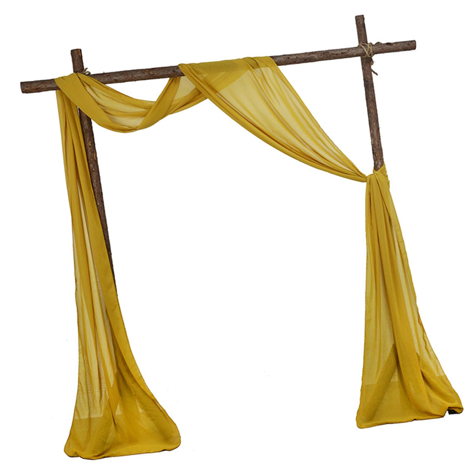 Tsophreniq Sheer Voile Wedding Arches Drape Lightweight Polyester Fabric Curtain for Wedding Arches Ceremony Backdrops Party Voile Drapery Backdrops